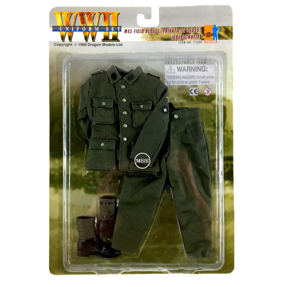 1:6 Dragon Models WWII Uniform Set German Waffen SS M43 Field Blouse Oberschutze - Image 1 of 2