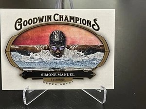 2020 UD Goodwin Champions Base #67 Simone Manuel - Picture 1 of 1