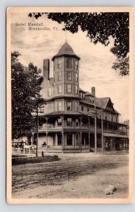 POSTCARD HOTEL RANDALL MORRISVILLE VERMONT - Picture 1 of 2