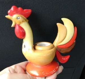 Retro Holt Howard 1960 Rooster Taper Candle Holder - Vintage - Single Qty 1 - Picture 1 of 12