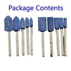 10PC ROTARY TOOL GRINDING STONE SET DIY Crafts Drill Bits For Metal Steel Jade