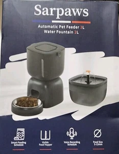 Automatic Cat Feeder and Cat Water Dispenser FW1, Wire or Battery Cat Food Dis.. - Picture 1 of 5