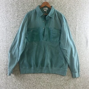 Norm Thompson Poloshirt Herren 2XL Grün Langarm Taschen 90’s Rugby Freizeit - Bild 1 von 7