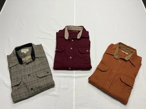 Cabela’s Lote De 3 Camisas Hombre’s Pesadas Exterior Abotonadas Manga Larga XL - Imagen 1 de 12