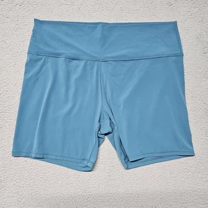Athleta Transcend 7" Bike Short Women 3X Activewear Blue Workout - Picture 1 of 18