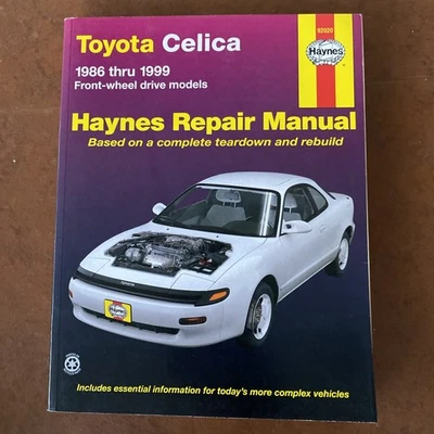 Haynes Repair Manual Toyota Celica 1986 thru 1999 Front Wheel Drive Models 92020 - Image 1 of 2
