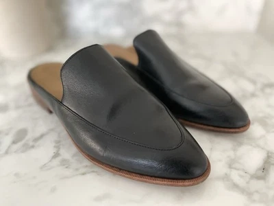 Кожаные мокасины Madewell The Frances размер 9,5 черные старые деньги опрятные - Изображение 1 из 4