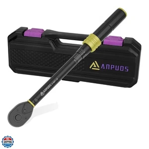 3/8 Zoll Antrieb Click Drehmomentschlüssel, 5-45 Fuß-Pfund/6,8-61 Nm, Dual-Richtung, Lig... - Bild 1 von 9