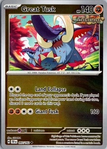 Great Tusk - SV05: Temporal Forces #097/162 Reverse Holo Uncommon - Picture 1 of 2