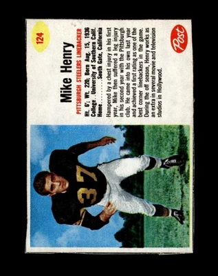 1962 Post Cereal Set-Break #124 Mike Henry VG-VGEX (crease) *GMCARDS* - Image 1 of 2