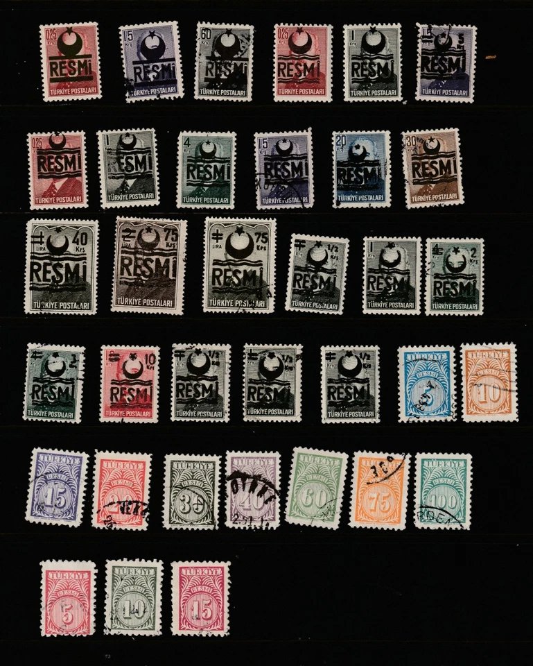 Turkey Mint & Used Official Selection 1953-1959 - Image 1 of 2