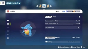 Shiny 6IV Adamant Gible Pokémon ZA + Master Ball - Foto 1 di 4