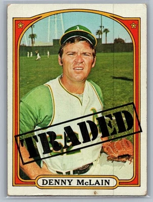 1972 Topps - High # Denny McLain negociado #753 - EX *TARJETAS DE TEXTO* Foto 1 de 2