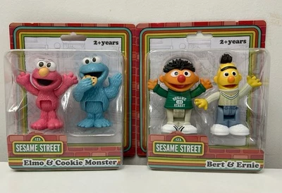 Seasame Street Figures Cookie Monster and Elmo Along with Bert and Ernie 2.5 NIP - Image 1 of 2
