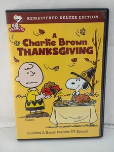 A Charlie Brown Thanksgiving (DVD, Remastered Deluxe Edition) Peanuts Snoopy - Picture 1 of 3