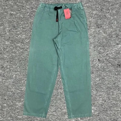 Gramicci Dourada Stout Pants Men's XL Green Wide Leg Belted Hiking Trousers NWT - Image 1 of 4
