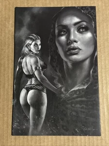 SACRED SIX #7 PARRILLO 1:40 B/W VIRGIN VARIANT DYNAMITE ENT (2021) VAMPIRELLA - Picture 1 of 10