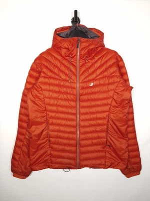 North Ridge Puffer Jacket Size Large Men's Orange Hooded Down Insulated Coat - Image 1 of 4