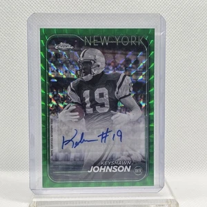 Autógrafos Topps cromados #BA-KJO 2024 Keyshawn Johnson refractor verde #/99 - Imagen 1 de 2