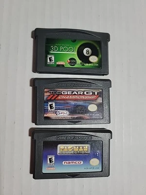 Nintendo Game Boy Advance 3 Pack 3D Pool, Top Gear & Pac-Man - Image 1 of 2