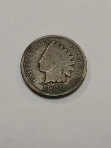 1900 Indian Head Cent Penny - Picture 1 of 2
