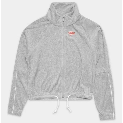 Nike Sportswear Retro Terry Mujer Chaqueta Cremallera Completa, DD2141, Gris, Mediana Foto 1 de 4