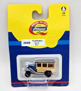 Athearn HO 1:87 No. 26409 Ford Model A Woody. Blue. NOS - Picture 1 of 3