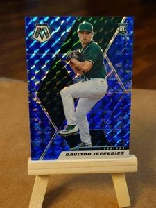 2021 Panini Mosaic- Daulton Jefferies (RC) Blue Camo Prizm #279 - Picture 1 of 2