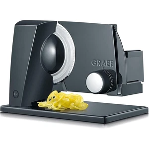 GRAEF SKS 110 Allesschneider schwarz Bodenplatte Edelstahl Wellenschliffmesser - Bild 1 von 11