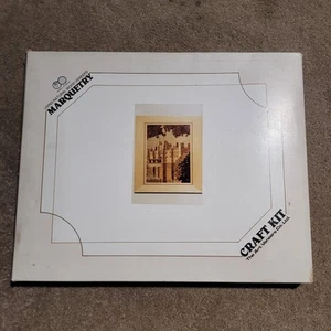 Marquetry World Of Wood HERSTMONCEUX CASTLE 514 Craft Kit Art Of Veneers Vintage - Picture 1 of 24