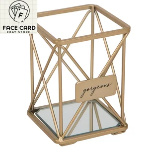 Cosmetic Brush Pencil Holder in Satin Gold - Picture 1 of 12