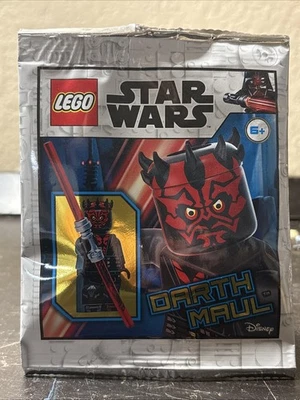 Lego Star Wars Darth Maul Minifigura Raro Paquete de Lámina - ¡Nuevo Sellado! Foto 1 de 2