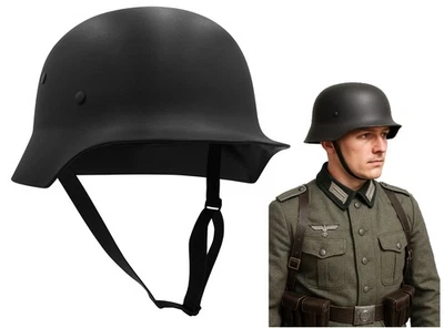 Adult WW2 German Army M35 M1935 Helmet Style Costume Plastic Stahlhelm Replica - Image 1 of 4