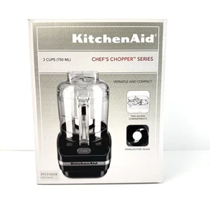 Kitchen Aid Chefs Zerkleinerer Serie Pulse 3 Tassen schwarz Modell KFC3100OB neu im Karton - Bild 1 von 6
