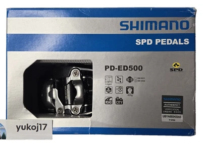 Pedales genuinos Shimano PD-ED500 SPD negros carretera MTB touring Japón nuevos Foto 1 de 4