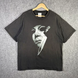 Vintage Horror Shirt Large Black 2004 Michael Myers Halloween Movie Promo - Picture 1 of 8