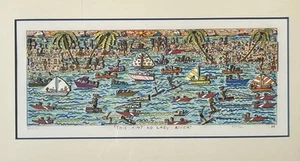 James RIZZI: original 3D „THIS AIN’T NO LAZY RIVER“, handsigniert, gerahmt, 1989 - Bild 1 von 13