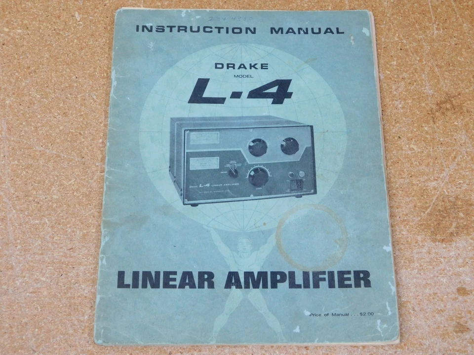Drake L-4 Ham Radio  Linear Amplifier User Manual + Schematics (original) - Image 1 of 1