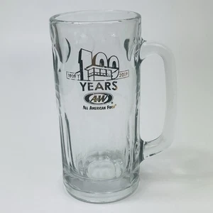 A and W 100th Anniversary 20oz 1919 2019 7” Heavy Glass Collector Mug Gold Edit - Picture 1 of 12