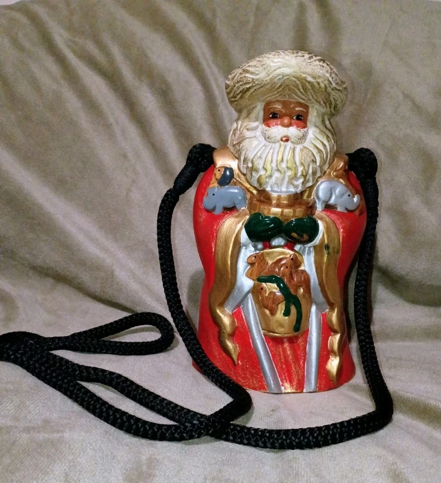 Only 1 On eBay! Timmy Woods Beverly Hills Santa Clause Purse - Christmas Clutch - Image 1 of 4