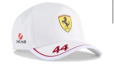 Кепка Scuderia Ferrari F1 2025 Lewis Hamilton Miami специальный выпуск белая В РУКЕ - Изображение 1 из 4