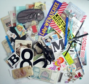 JUNK DRAWER LOT EPHEMERA ***** LOT D'OBJETS DE FOND DE TIROIR. - Picture 1 of 11
