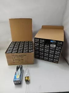 25-Feit Chandelier, 25W 130V Clear Incand Light Bulb, 5600 Hr 158 Lumen - Picture 1 of 5