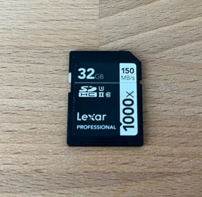 Lexar Professional SDXC 1000x 32GB UHS-II Flash-SD Karte Gratis Versand - Bild 1 von 2