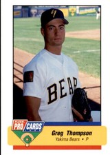1994 Yakima Bears Fleer/ProCards #3851 Greg Thompson Roswell New Mexico NM Card