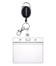 Ausziehbarer ZIP Kartenhalter Schlüssel Jojo mit Ausweishülle Schlüsselanhänger