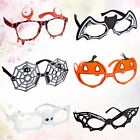  6 PCS Spider Web Glasses Halloween Party Pumpkin Mirror Funny Skull