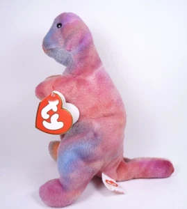 Ty Beanie Baby 1995 Dinosaur Rex 3rd Gen Hang 2nd Gen Tush New Never Played With - Picture 1 of 18
