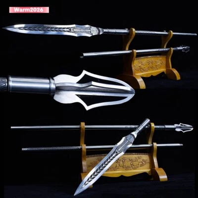 Long Spear Sharp Nice Stainless steel Spearhead Hunting Battle Ready Sword-Y1172 - Image 1 of 4