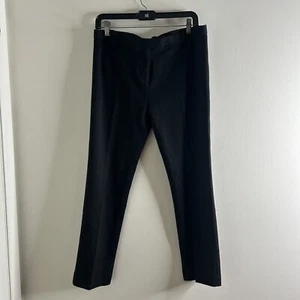 Tory Burch Knit Black Pants Wool Blend Stretch Size 8 Women’s Gold Hardware - Picture 1 of 10
